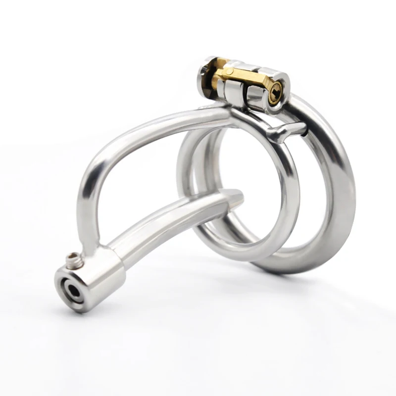 CHASTE BIRD 2021 New 316 Stainless Steel Male Chastity Device Cock Cage Penis Ring Belt Removable Catheter Stealth Lock A279-P