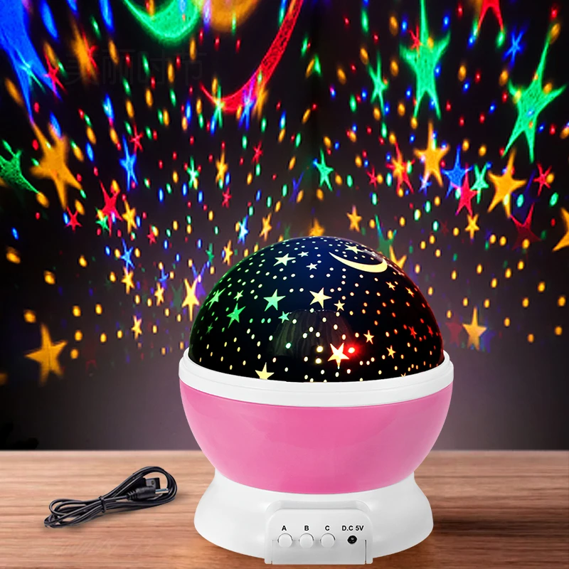 Starry sky light projector romantic starry dream rotating children's bedroom charging night light birthday Christmas gift