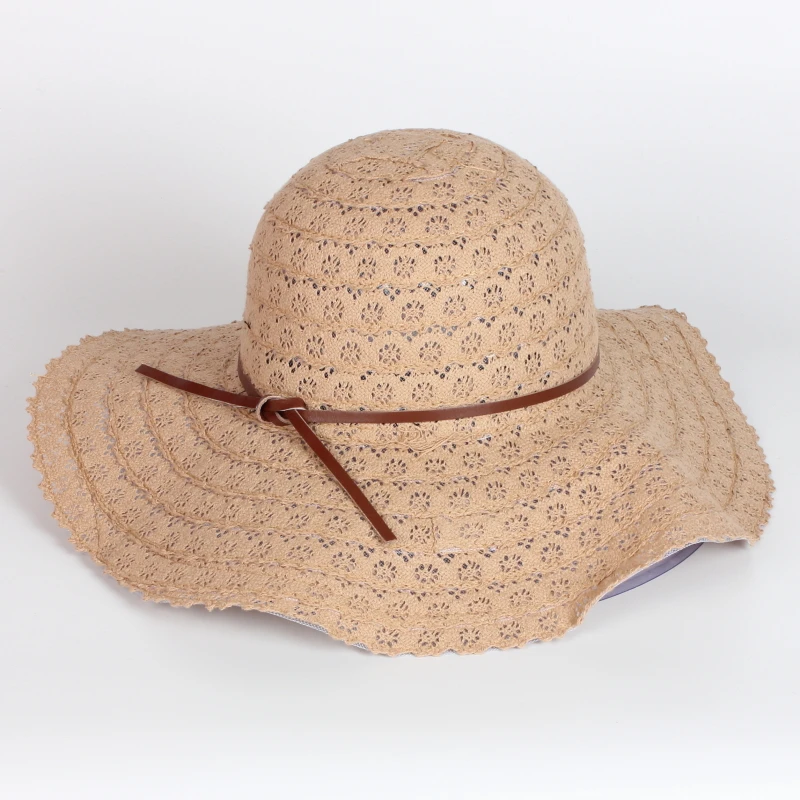Ladies Fedora Hats Small Straw Hat European American Retro Gold Braided Hat Female shade Flat Cap