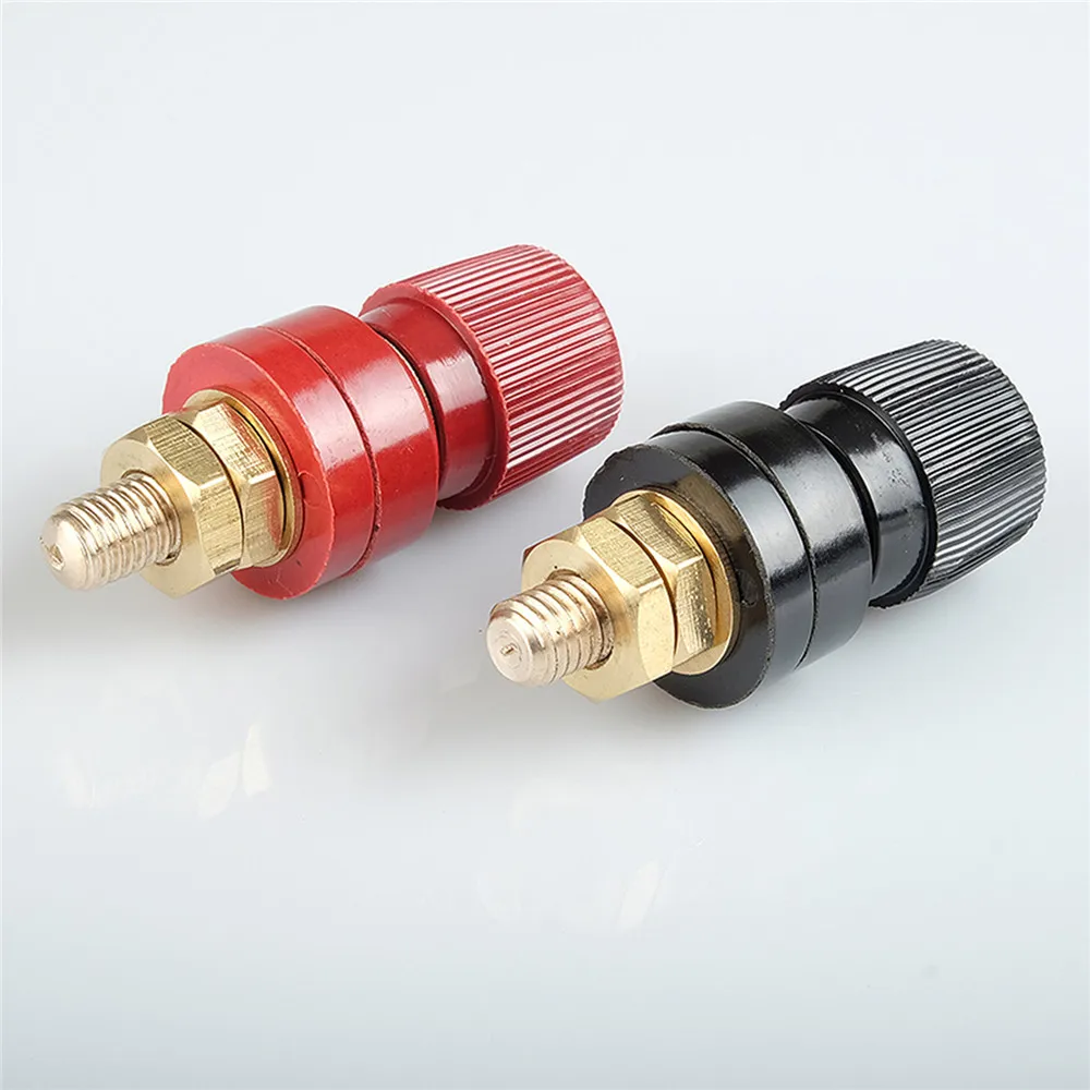 M8 8MM Copper Posts Terminal Binding Post Blocks Power Supply Terminals Welding Machine Copper Red/Black