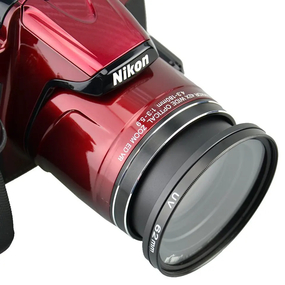 UV フィルター & レンズフードキャップアダプターリング Nikon Coolpix