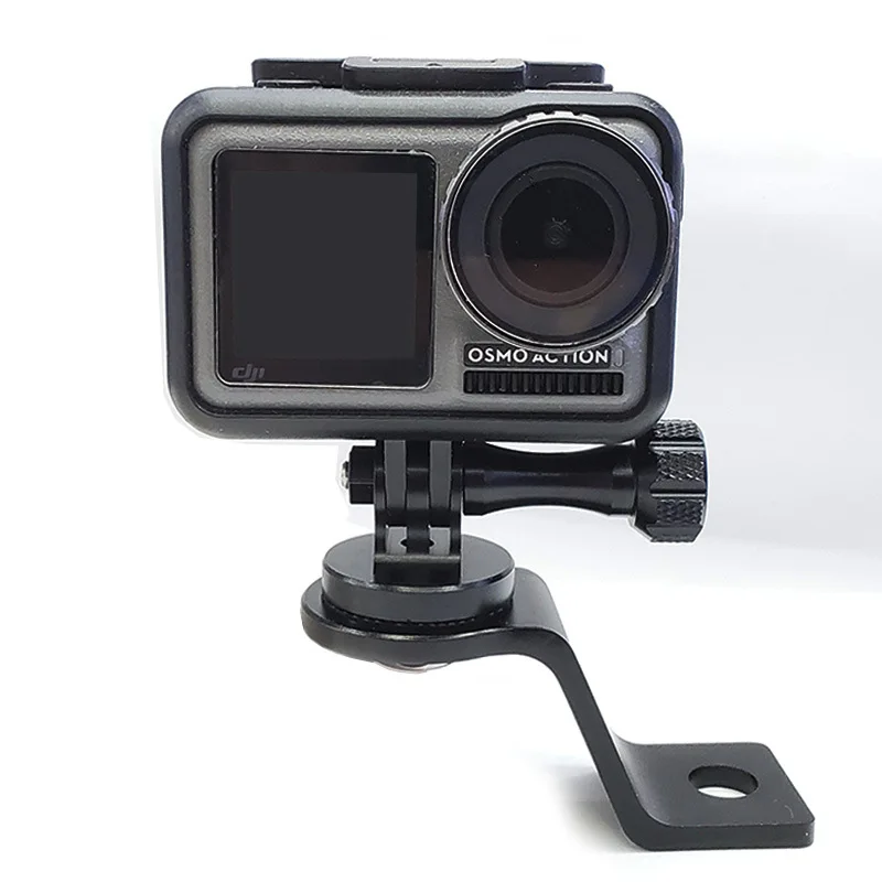 دراجة نارية جبل قوس الألومنيوم CNC ، دعم مرآة الرؤية الخلفية ، قوس ل Gopro Hero 12 ، 11 ، 10 ، DJI OSMO العمل 4 ، 3 ، Insta360