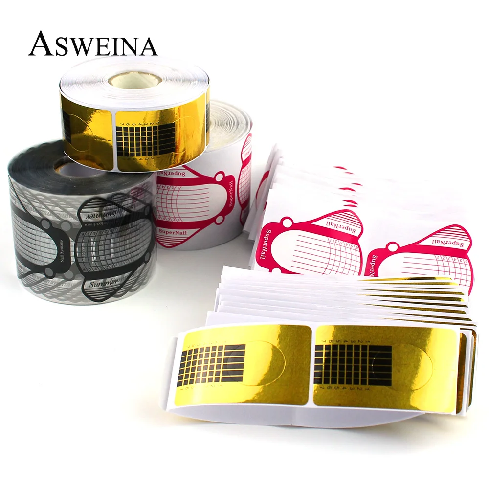 100pcs เล็บชุดเล็บอะคริลิค UV เจลเคล็ดลับ BuilderSticker ท่องเที่ยว Stencil Manicure Nail Art Beauty เครื่องมือ