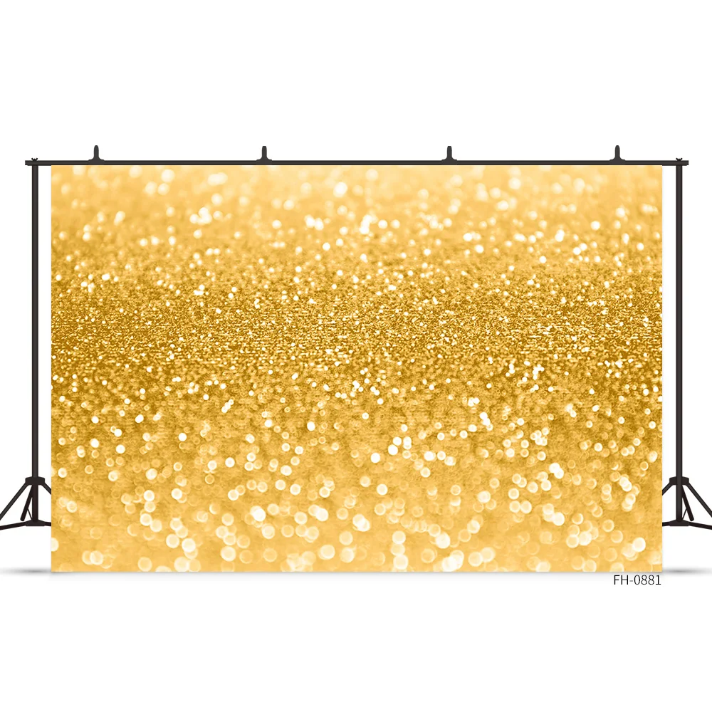 Birthday Party Backdrop Princess Silver Dots Golden Glitter Bokeh Photography Background Photographic Vinyl Photophone Photocall