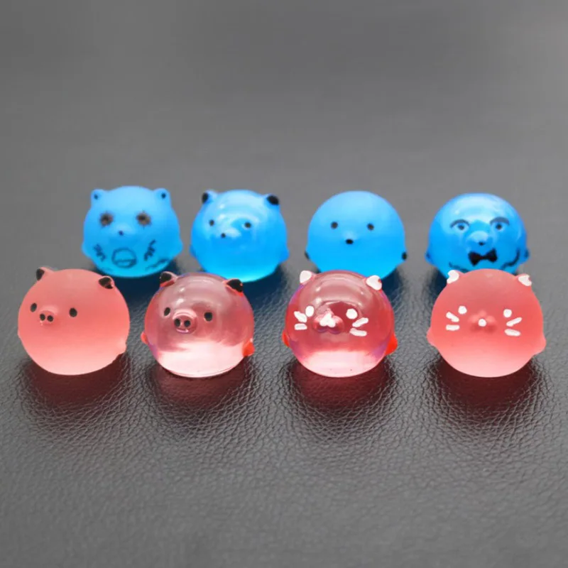DIY crystal epoxy silicone mold 8 even chicken bear pendant handmade mirror pendant