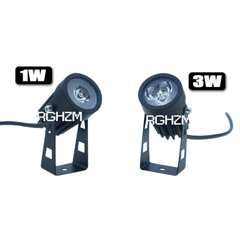 Lámpara LED para césped impermeable IP65 1W 3W 220V 110V 12V 24V para decoración de jardín de casa de campo foco de camino de paisaje al aire libre