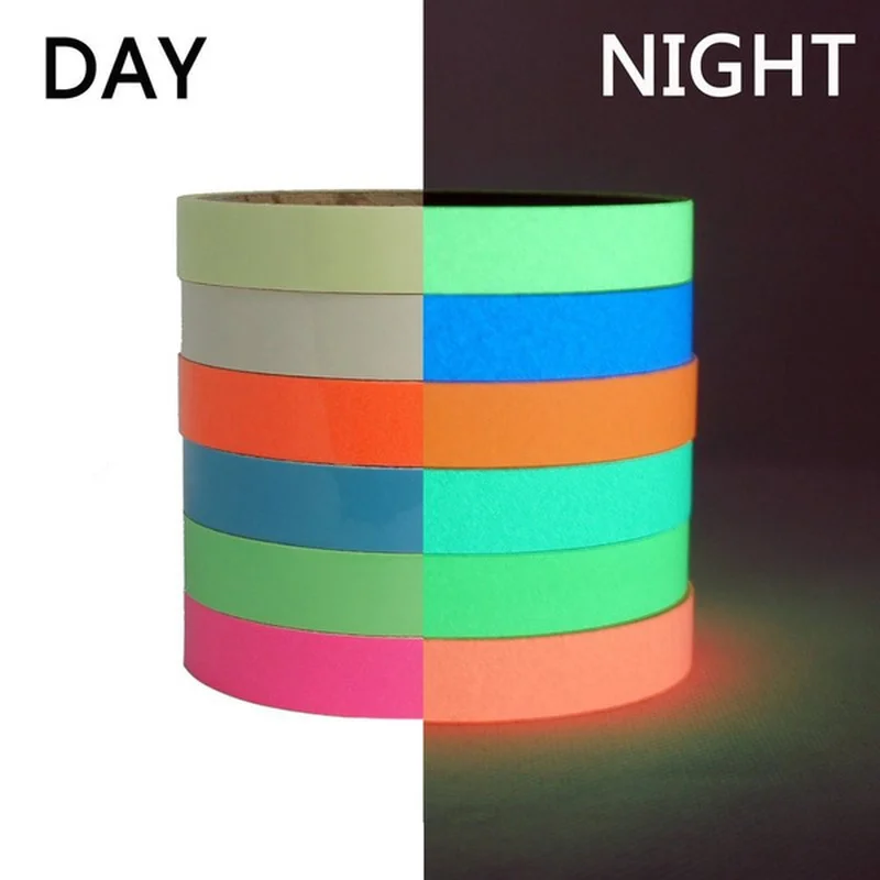 1Pcs Luminous Tape Fluorescent Night Self-adhesive Glow In Dark Safety Film Sticker Safety Security Stage Decor home Decoration