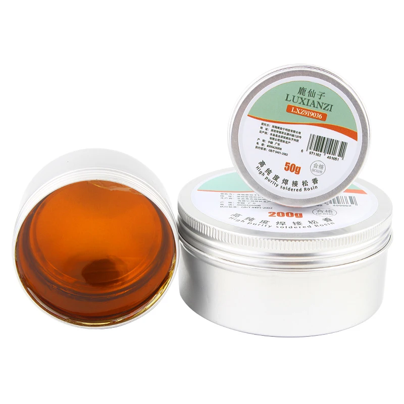 LUXIANZI 50/100/200g Rosin Solder Flux Paste Soldering Flux High Purity Rosin Flux for Soldering SMD PCB Repair Fluxo De Solda