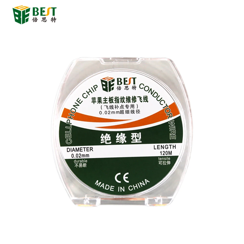 1ชิ้น0.02มม. x 120ม. สายเชื่อมสำหรับซ่อมบำรุง PCB ลวดเชื่อมหุ้มฉนวนสำหรับเครื่องมือซ่อมเชื่อมคอมพิวเตอร์โทรศัพท์มือถือ