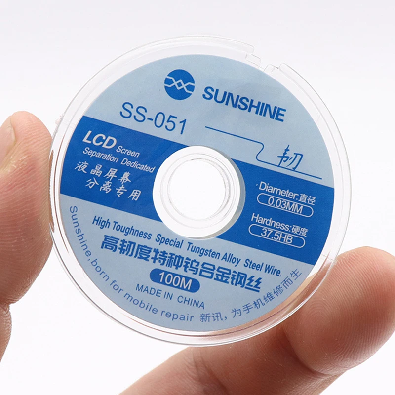 Filo di acciaio speciale in lega di tungsteno ad alta tenacità per Samsung Huawei Iphone OLED Edge schermo LCD riscaldamento separatore linea di taglio