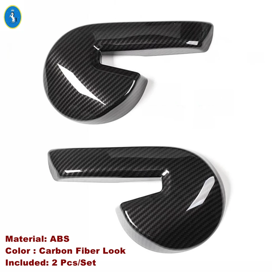 

ABS Carbon Fiber Interior Refit Kit Air AC / Gear Box / Head Lamps Switch / Lift Button Cover Trim For Ford Mustang 2015 - 2021
