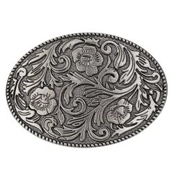 Patterned Alloy Belt Buckle Fashion Floral