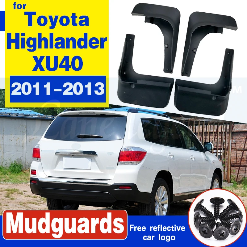 Car Mud Flaps Mudguards Mudflaps Splash Guards Fender Accessories For Toyota Highlander XU40 2011 2012 2013