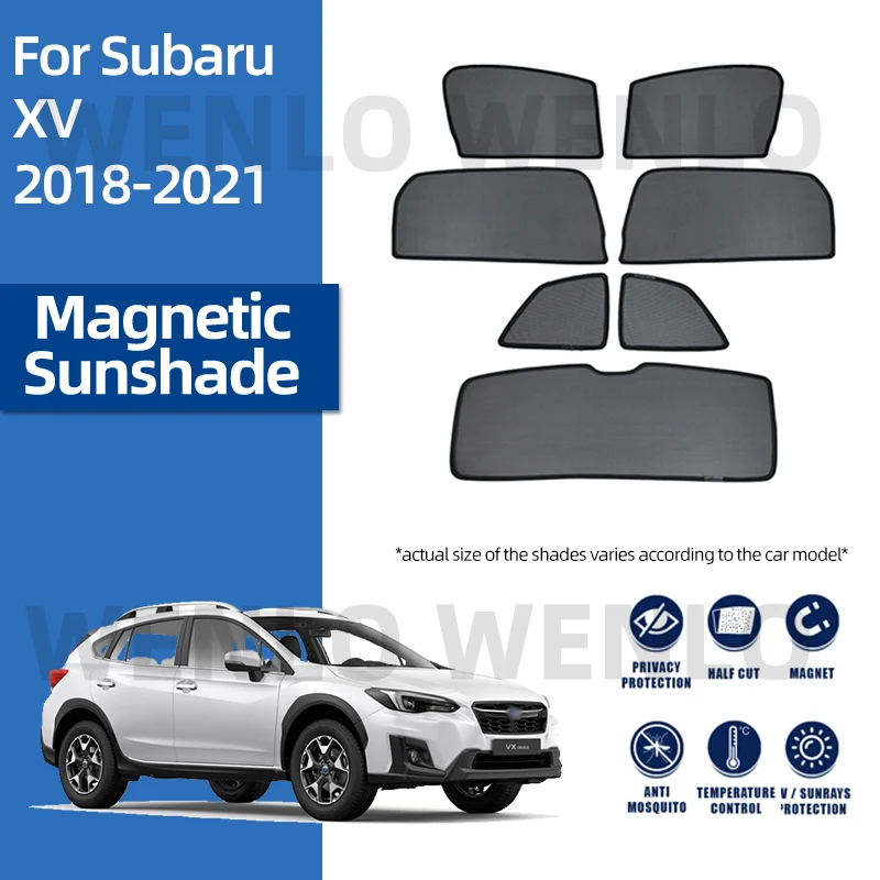 For Subaru XV 2018 2019 2020 2021 Car Sun Visor Accessories Window Windshield Cover Sunshade Curtain Mesh Shade Blind Custom