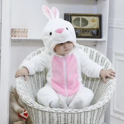 Umorden 0-4T Baby Rabbit Bunny Costume Kigurumi One Piece Romper Infant Toddler Jumpsuit Easter Halloween Fancy Dress