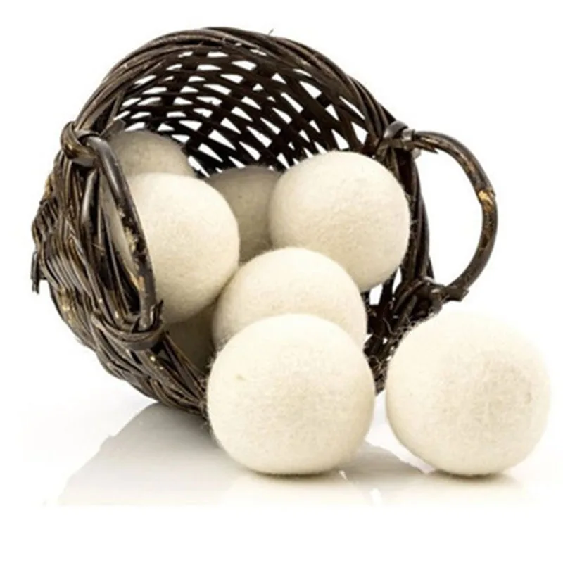 6/3pcs Laundry Drying Clean Ball Reusable Natural Organic Laundry Fabric Softener Ball Premium Organic Wool Balls Easy to Handle