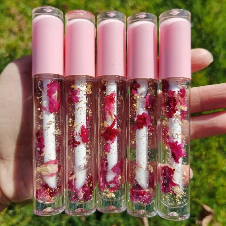 Lipgloss Base Private Label Balm Moist Lipstick Fruit Kids Oil Coconut Flower Natural Make Your Own Lip Gloss Line