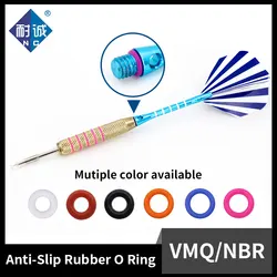NAICHENG 50Pcs/Set Anti-Slip Rubber O Ring For Metal Dart Shafts Arrow Tips Replacements Gasket Grip Washer Accessories