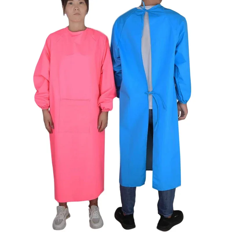 New Waterproof Oil-Resistant Full Cover Apron Suit Butcher Fisher Unisex Work Safety Reusable Coverall Kitchen House Clean