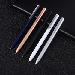 Bolígrafo de Gel giratorio de Metal con recargas para Xiaomi, bolígrafos de señal de Metal de 0,5 MM, lisos, discretos, elegantes y firmes, para oficina y negocios