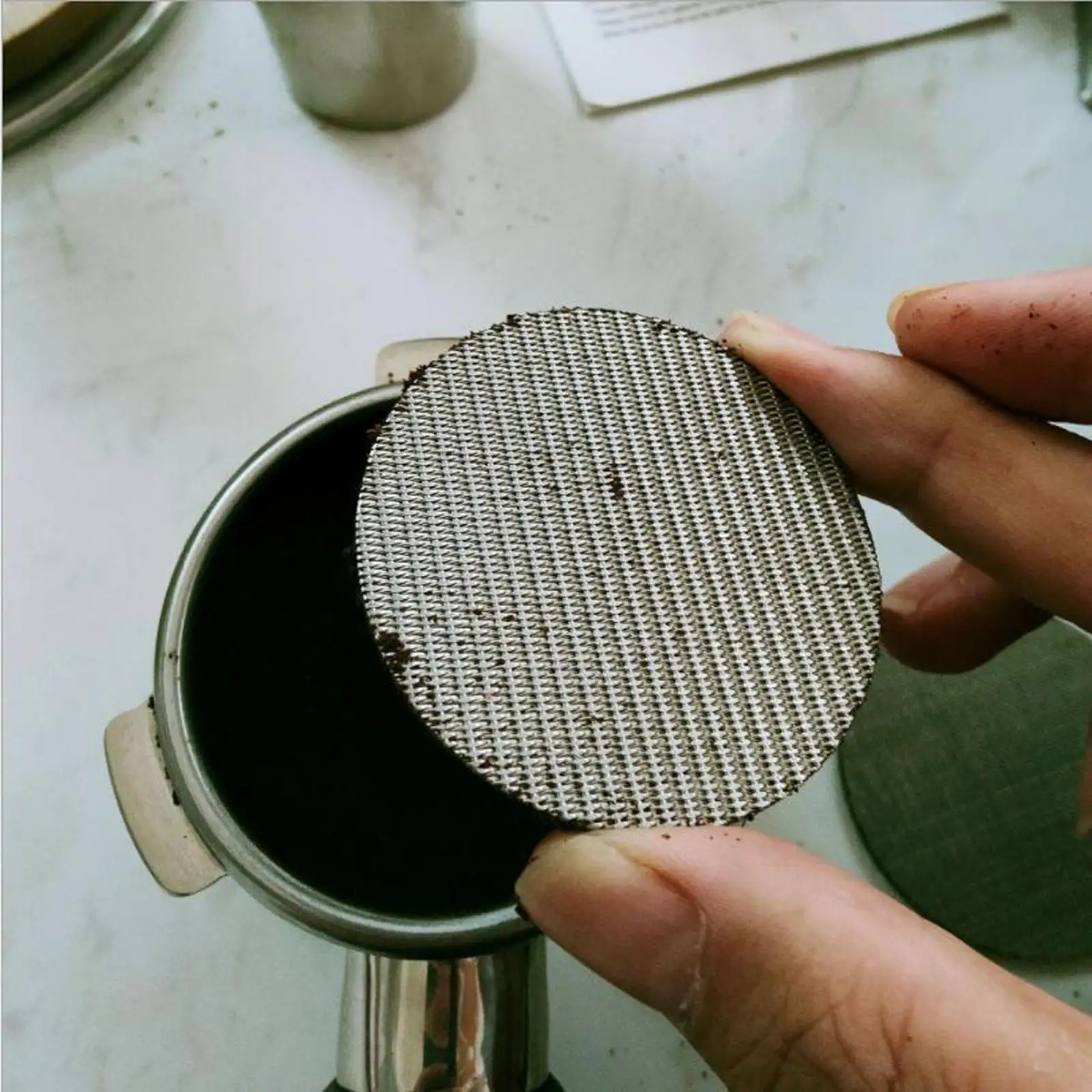 51/53.5/58.5mm Contact Shower Screen Puck Screen Filter Mesh For Expresso Portafilter Coffee Machine Universally Used