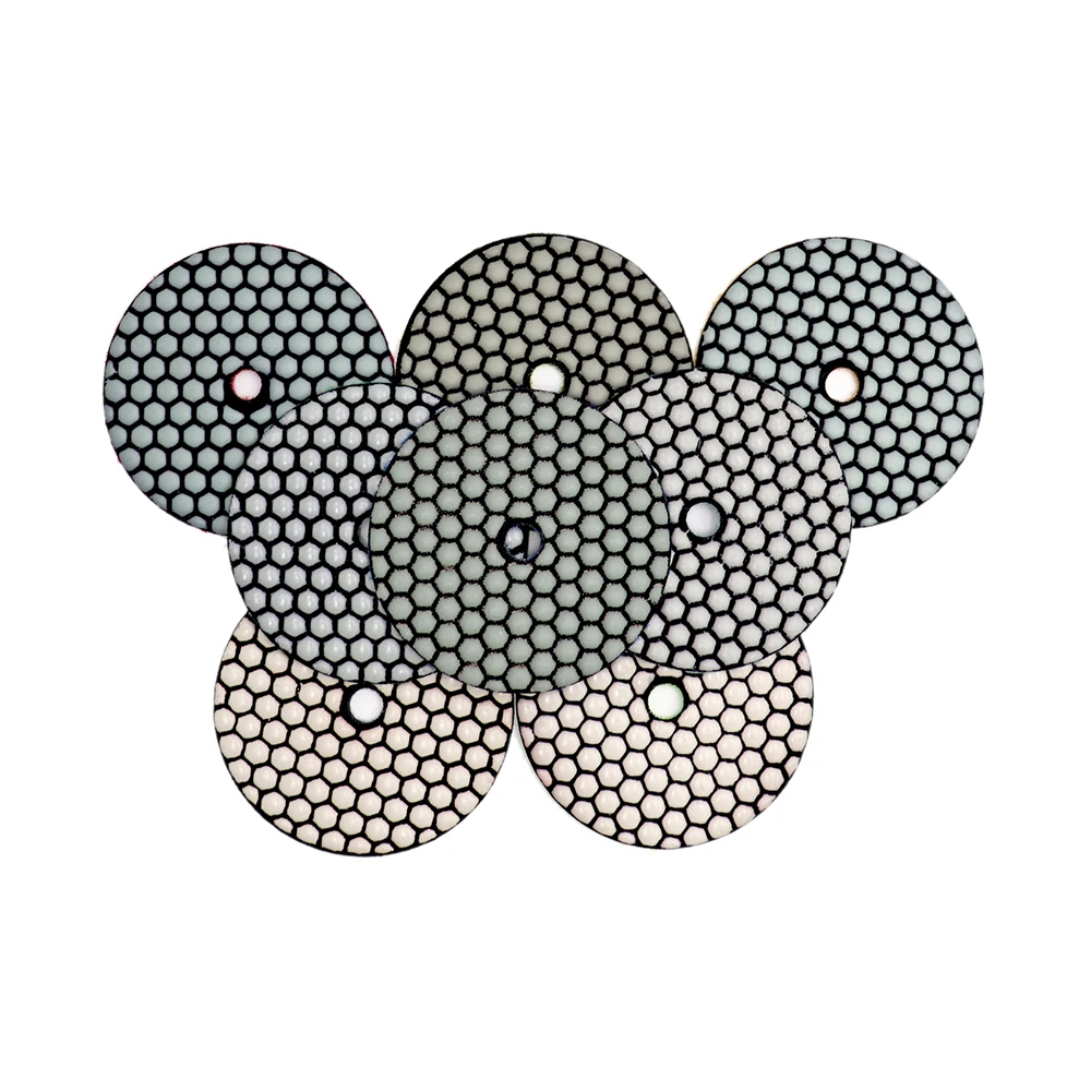 DT-DIATOOL 8pcs/set Diamond Dry Polishing Pads Dia 4