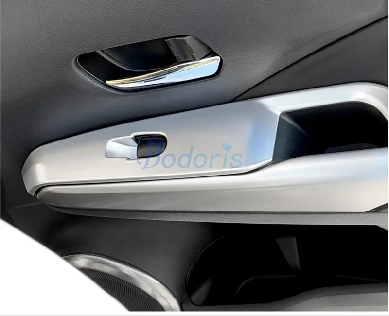 

Interior Window Glass Lift Cover Panels Armrest Protective Moulding Trims Chrome For Nissan Kicks 2017 2018 2019 2020 Accessory