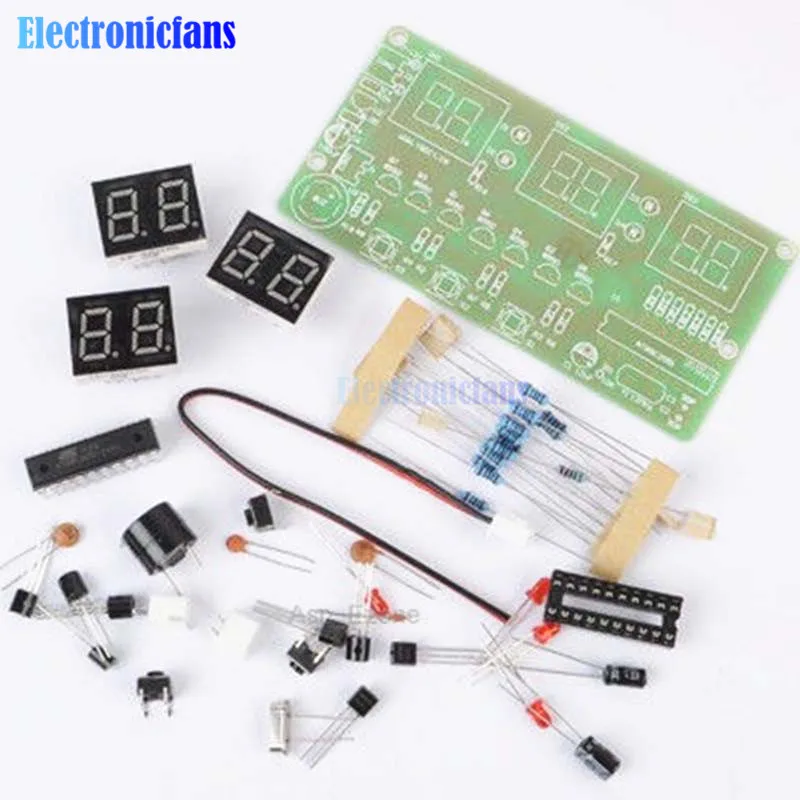 Diymore kit fai da te C51 orologio elettronico tubo digitale Display a LED Suite modulo elettronico parti DC 7-12V 6 bit orologio fai da te