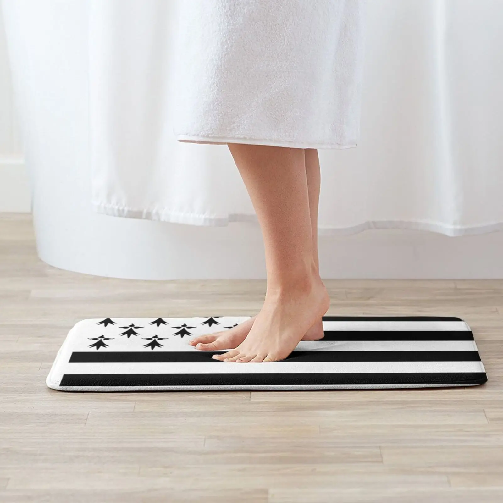 Breton Flag Mat Rug Carpet Anti-Slip Floor Mats Bedroom Brittany Breizh Breton