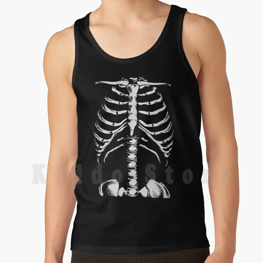 

Skeleton Rib Cage Halloween Tank Tops Vest Sleeveless Skeleton Rib Cage Halloween