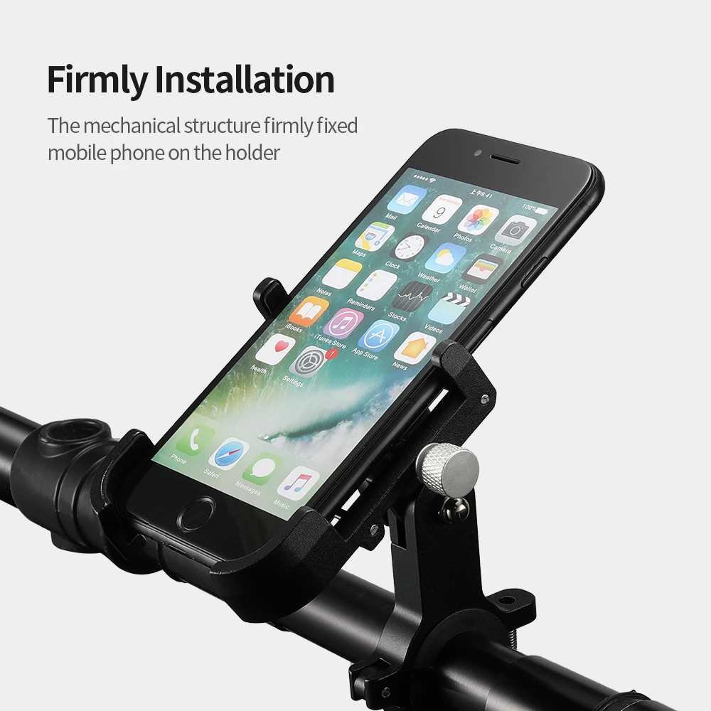 RION Phone Holder For Bicycle Motorcycle Cell Mobile Mount Gps Support Stand MTB Mountain Bike Accessories 360°Rotation Scooter