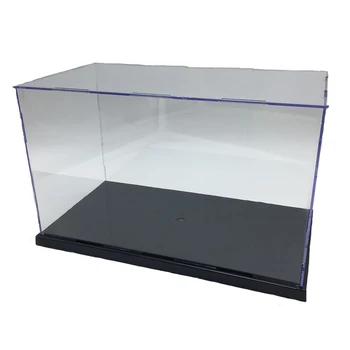 Building blocks assembled plexiglass acrylic display box hand model dust case compatible figures bricks toys for children