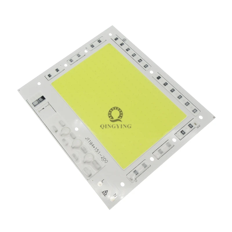 AC220V 200W COB LED Lamp Aluminum PCB Module  Smart IC Driverless White/ Warm White for DIY LED Spotlight Floodlight Light