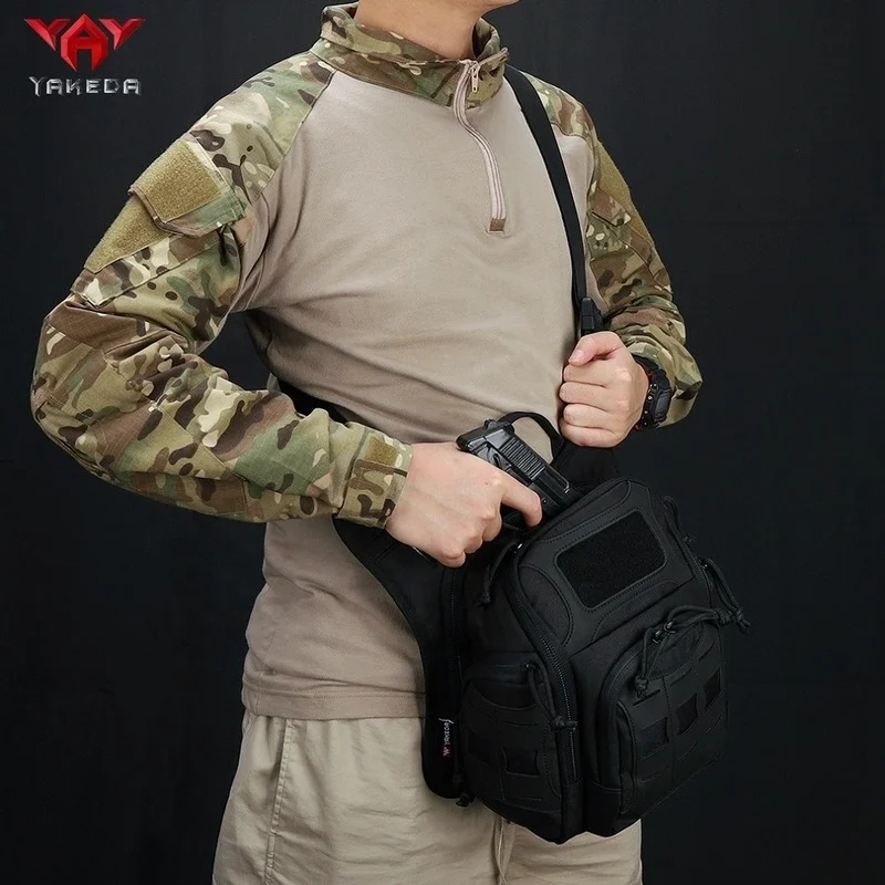 Bolsa de ombro no peito para esporte ao ar livre, Bolsas impermeáveis, Tactical Crossbody Bags, Caça Acessórios