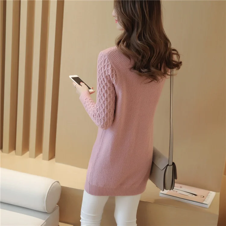 Thick Warm Women Turtleneck 2019 Winter Women Sweaters And Pullovers Knit Long Sleeve Sweater Female Jumper Tops NS4339