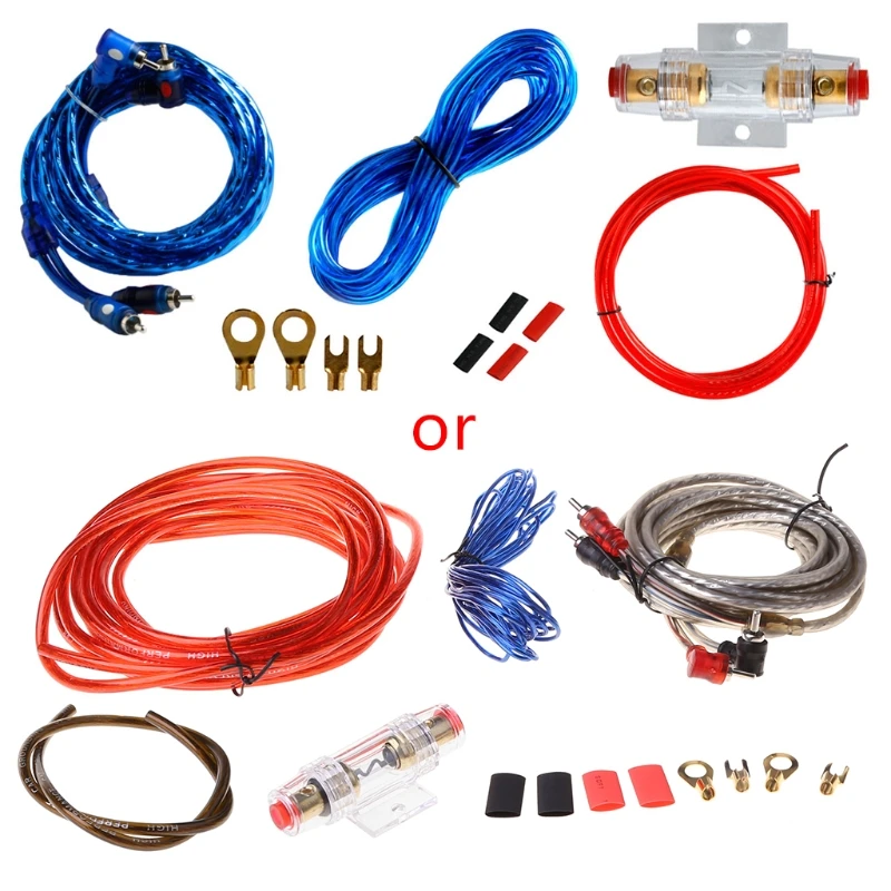 Holder 1500W8GA Car Subwoofer Amplificateur Câblage Fuse Kit Fil Cable Set