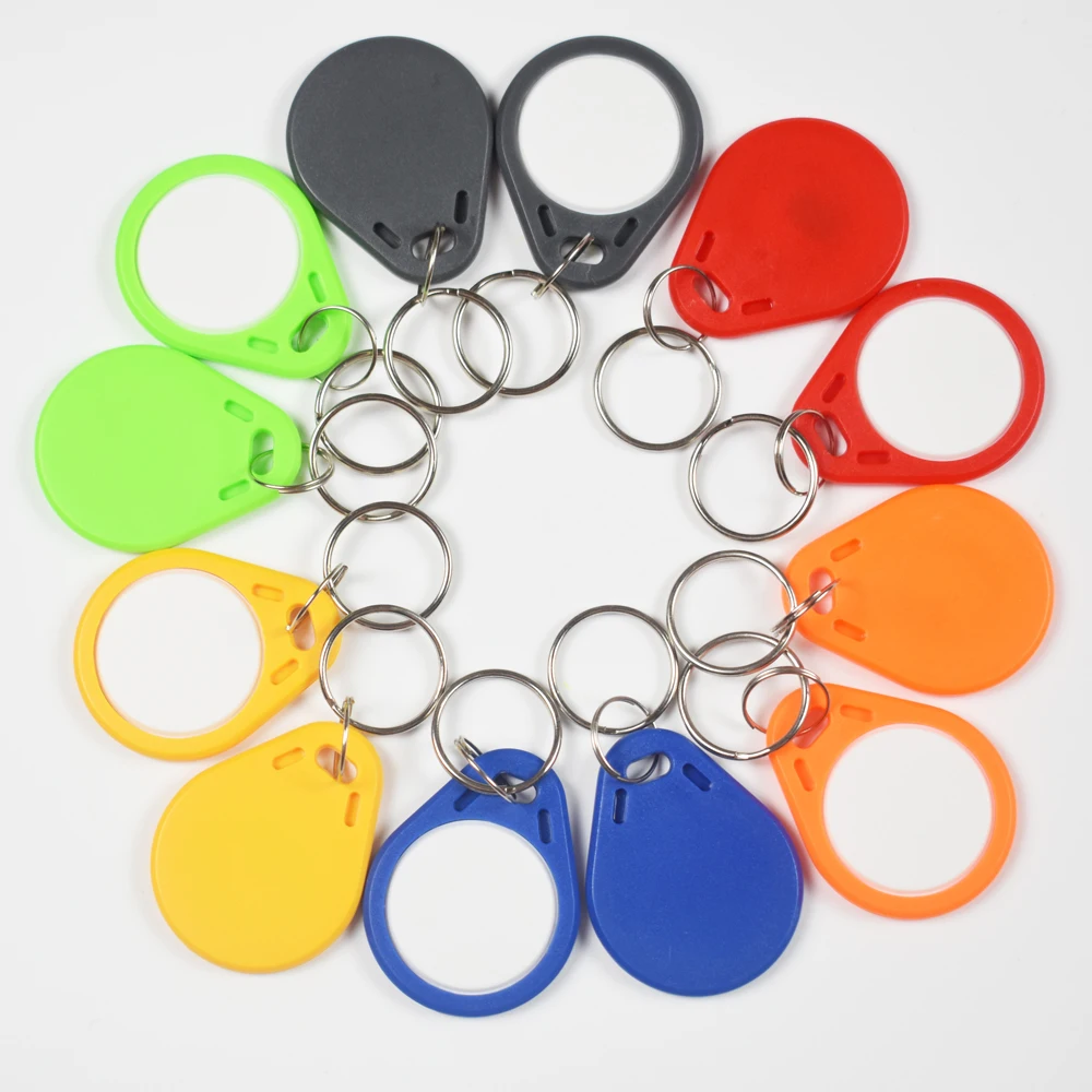 20Pcs/Lot 125Khz Rewritable T5577 Copy Duplicate Keyfobs RFID Tag Key Ring Card Proximity Token Badge