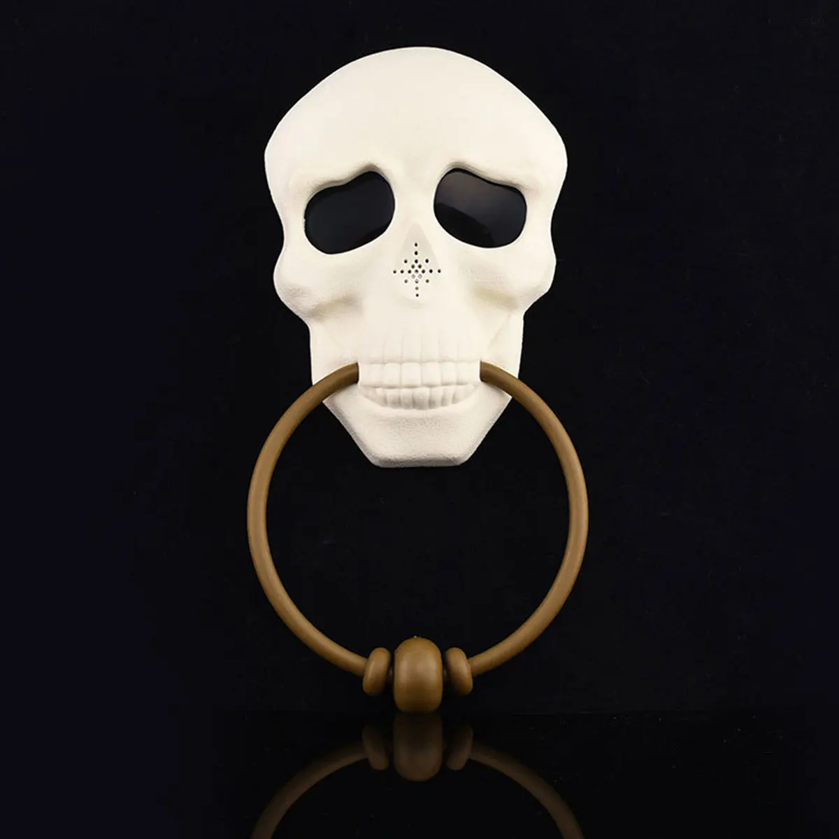 Halloween Skull Design Scary Sound Doorbell Party Horror Props Door Rings Eye Luminous Door Bell Toy Home Decoration