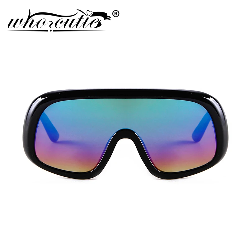 Oversized Shield Sunglasses Men Brand Design 2020 Outdoor Sport Goggles One Piece Mirror Lens Futuristic Sun Glasses Women S154