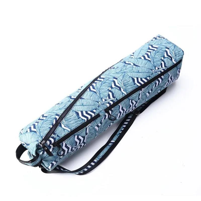 Multifunctional Waterproof Canvas Yoga Bag for Women, Printed Sports Bag, Professional Yoga Mat Bag (Yoga mat not including)