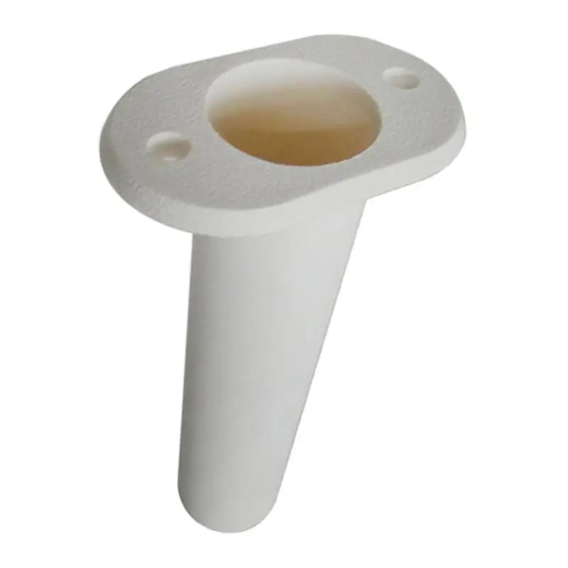 Marine Kayak Canoe Boat Plastic Nylon White Fishing Rod Holder 90°
