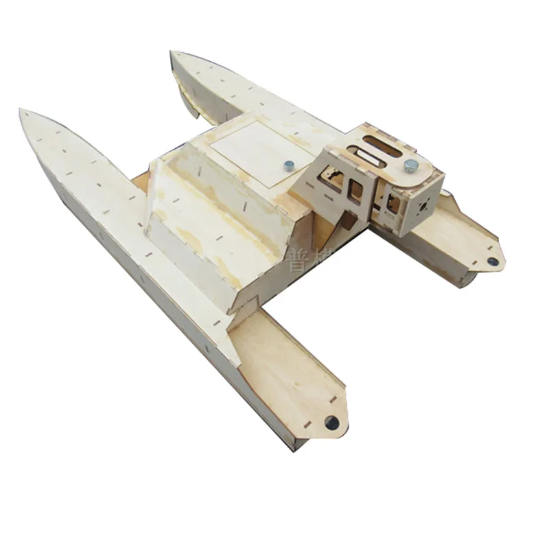 

Hand-assembled Wooden Remote Control Catamaran Rescue Boat Kit Collection Ornaments