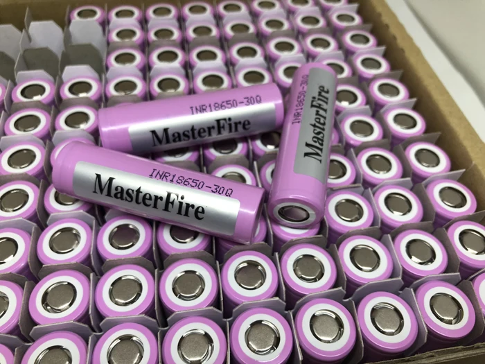 MasterFire Original 30Q 3000mAh 18650 Rechargeable Li-ion Battery For Samsung 30Q INR18650 3.7V 1800mah Lithium Batteries Cell