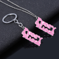 SG Top Fashion Kill Bill PUSSY WAGON Keychain Pink Key chains Women Girl Bag Car Keyring Accessories Christmas Jewelry Gift