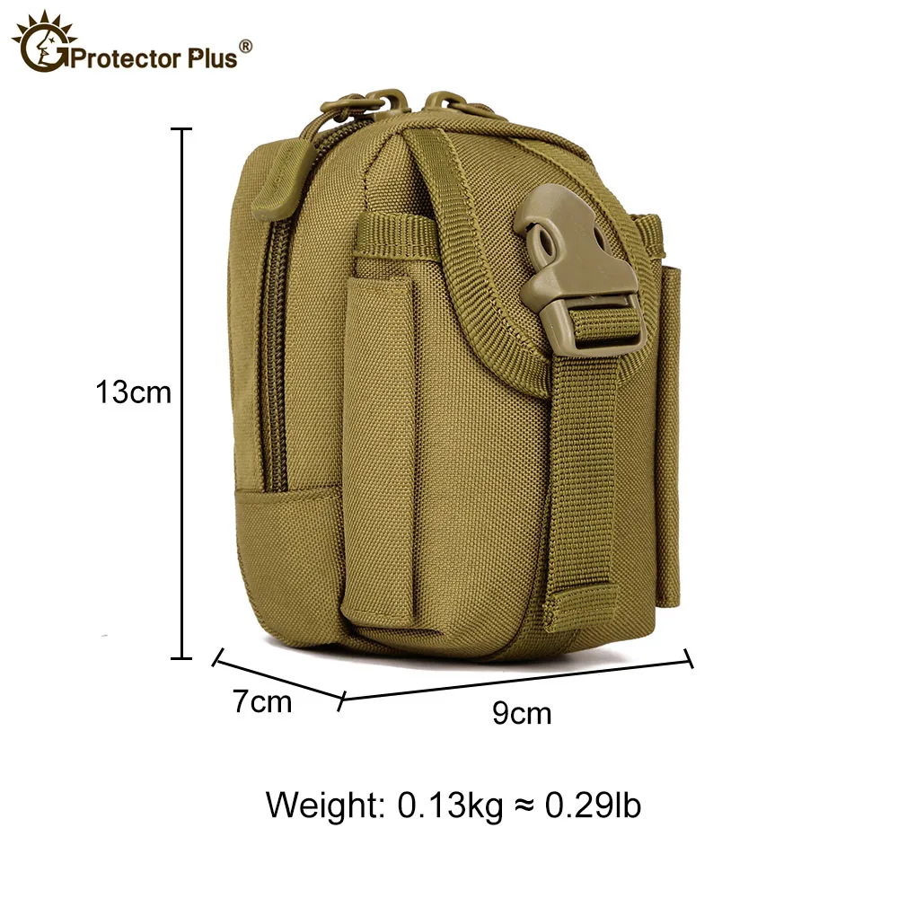 600D Nylon Small Molle Pouch Mobile Phone Package Tactical Climbing Attached Packs Travel Hiking Bags