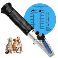 Pet Dog&Cat Refractometer Handheld Pet Urine SG 1.000~1.050 Clinical Refractometer with ATC Serum or Plasma Protein Tester 0-12g