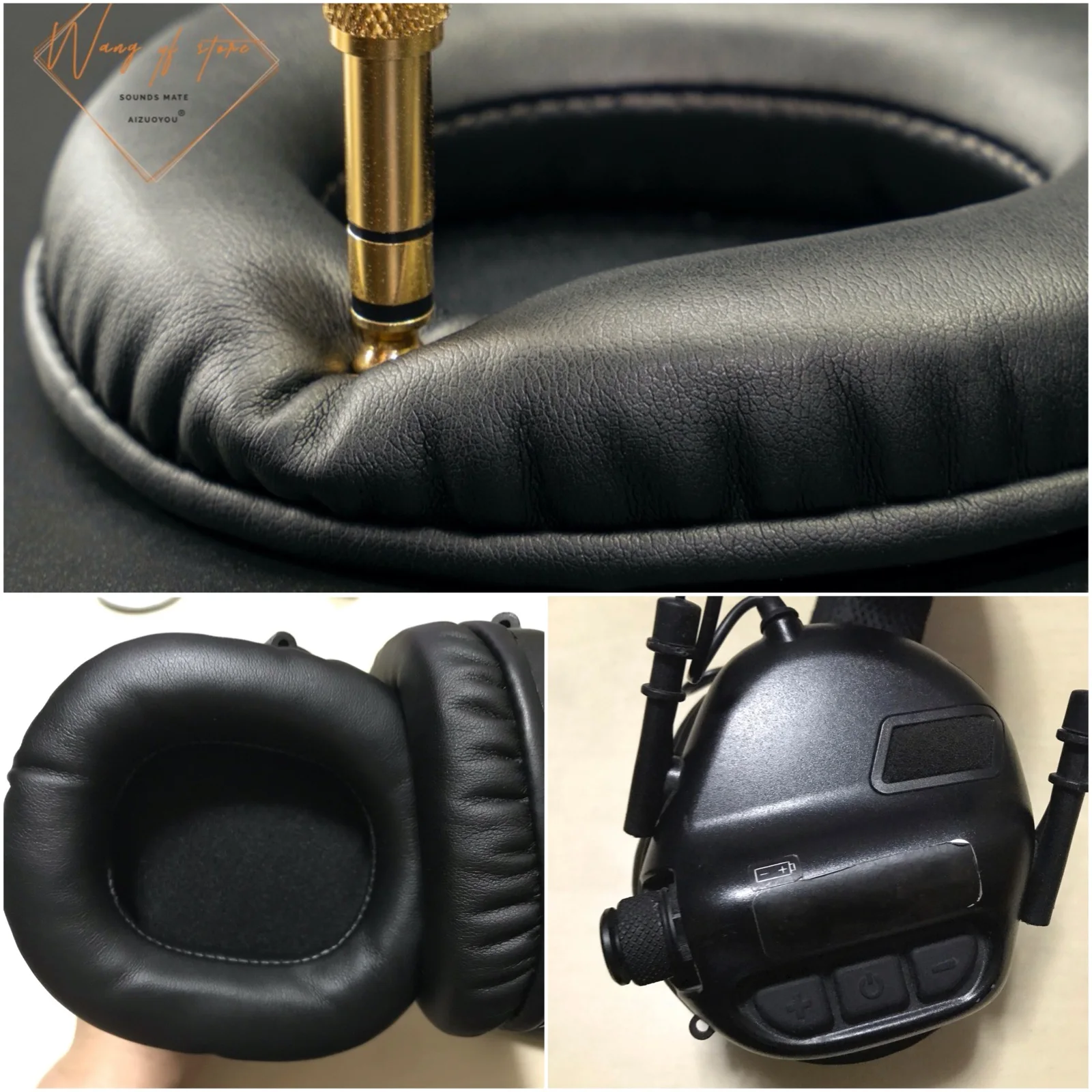 Oval Ellipse Egg Shape Soft Leather Ear Pads Foam Cushion For OPSMEN EARMOR M32 Headsets Perfect Quality, Not Cheap Version