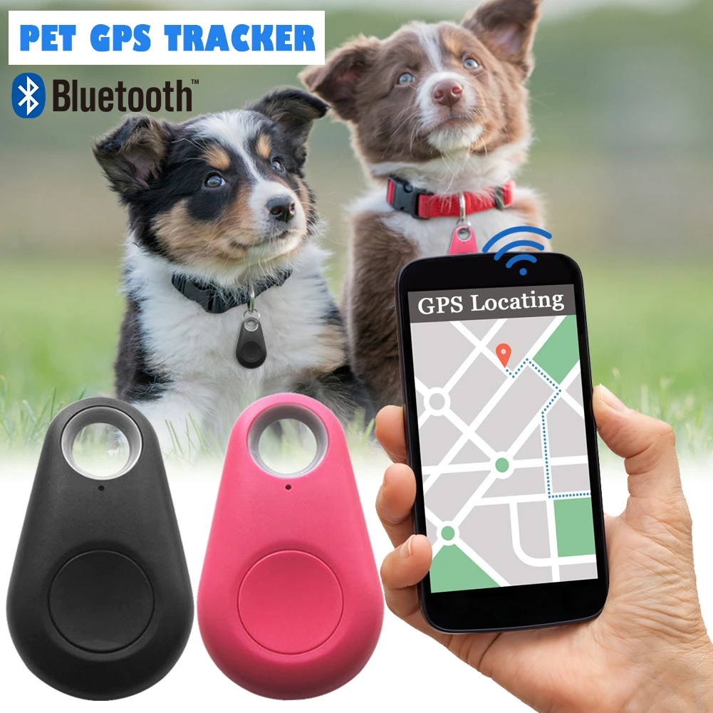 Pet Smart GPS Tracker Mini -Lost Waterproof Bluetooth Locator Tracer For Pet Cat Kids Car Wallet Key Collar Accessories