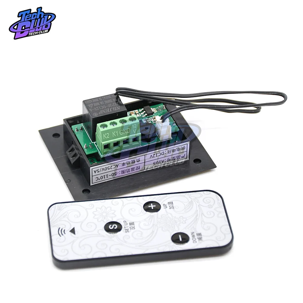 A10S Display digitale termostato intelligente 12V regolatore di temperatura sensore NTC pulsante fisico/Touch con telecomando a infrarossi
