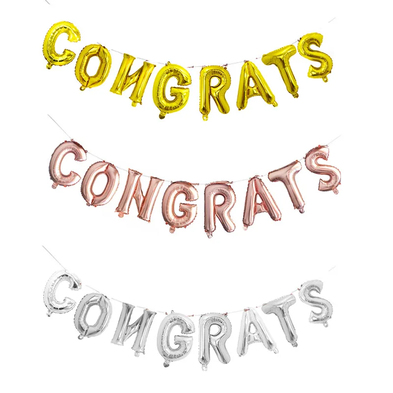 Congratulations Graduation Ceremony Decor Good Luck Graduate Foil Balloon Congrats You Did It Graduate Party Balloon Photo Props